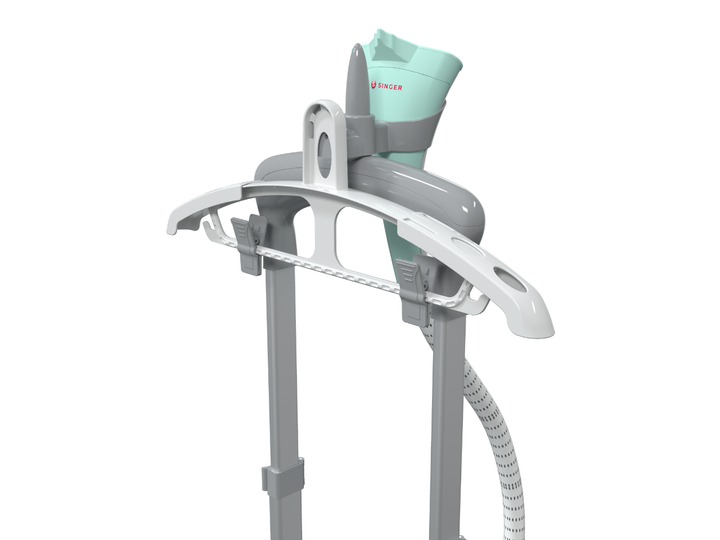 singer-upright-steamer-zoomed-in-on-hanger
