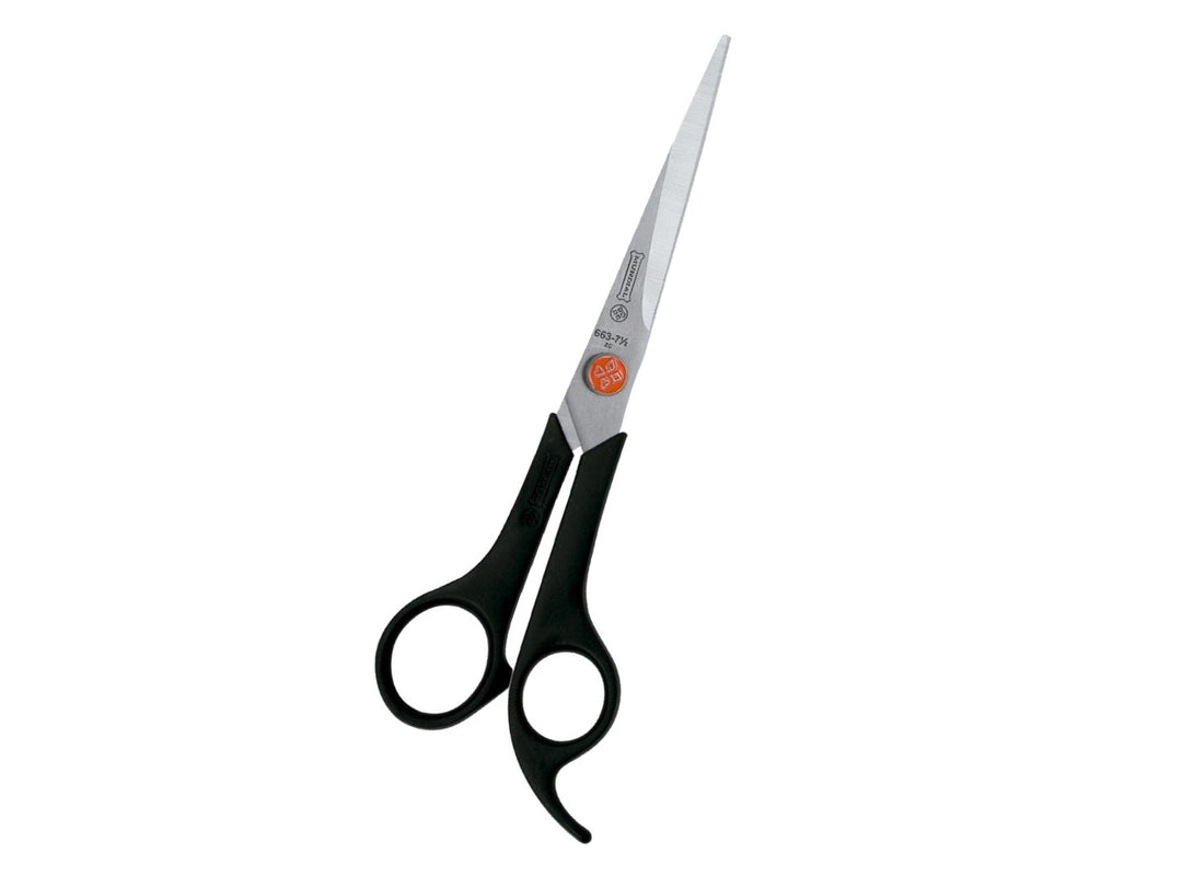 professional-hair-scissors-with-black-handle-stainless-steel-seven-and-a-half-inch-for-sale-szsewing